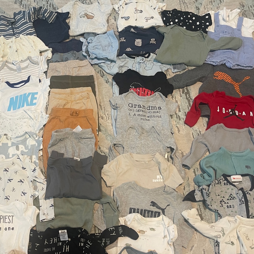 Newborn and 3 month baby boy lot